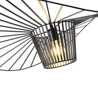 Metal chandelier 1xε27 Max15w 800x800x1270mm black cover Arte Illumina