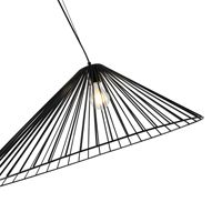 Metal chandelier, simple, 1xe27, max. 15w, 800x520x1360 mm, black, Arte Illumina Ray