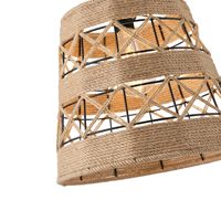 Metal rope chandelier ε27 Max15w 300x300x1350mm black-khaki Arte Illumina Helios