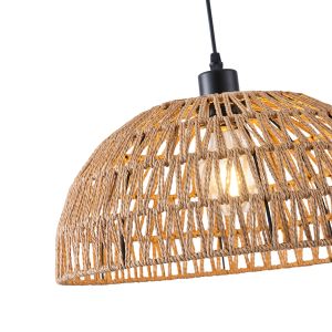 Rattan chandelier 1xe27 Max15w Φ390mm brown Arte Illumina Vento