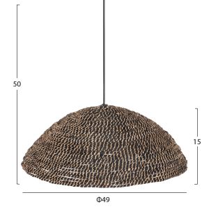 Recycled abaca chandelier D49x15hcmhm7783