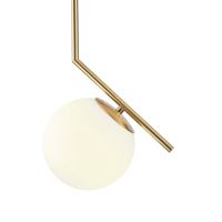 Glass chandelier 1xe27 Max15w 220x150x1460mm white Arte Illumina Orba