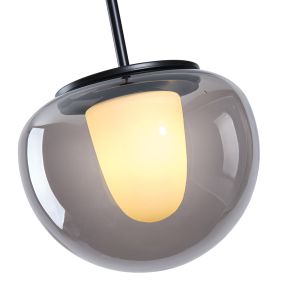 Glass chandelier G9 Max 7w 200x1240mm smoked Arte Illumina Fime