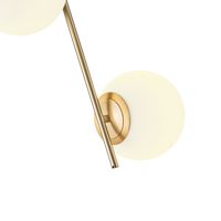 Glass chandelier, 2 lamps, 2xε27, max. 15w, 320x150x1550 mm, white, Arte Illumina Orba