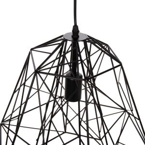 Black metal chandelier with diamond shape 39x34x130hcm Hm4066