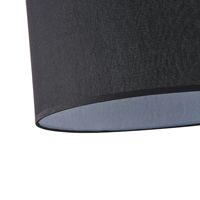 Chandelier fabric 1xε27 Max15w Φ380χh240mm black Arte Illumina Soho