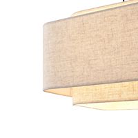 Chandelier fabric 1xε27 Max15w Φ400χ1090mm beige Arte Illumina Musa
