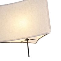 Chandelier fabric 1xε27 Max15w Φ480χh900mm beige Arte Illumina Tuscany