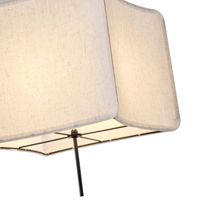 Chandelier fabric 1xε27 Max15w Φ480χh900mm beige Arte Illumina Tuscany