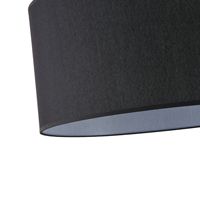 Chandelier fabric 1xε27 Max15w Φ530χ260mm black Arte Illumina Soho