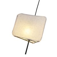 Fabric chandelier E14 Max 8w Φ250χh900mm beige Arte Illumina Tuscany
