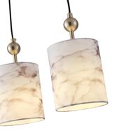 Fabric chandelier, 3 lamps, 3xe14, 15w, 570x130x1000 mm, Arte Illumina Verona