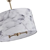 Fabric chandelier, 3 lamps, 3xe14, max. 8w, φ380 mm, Arte Illumina Verona