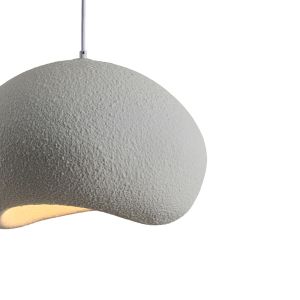 Chandelier polyester single lamp 1xe27 Max 15w Ø340x1750mm white Arte Illumina Aeonic