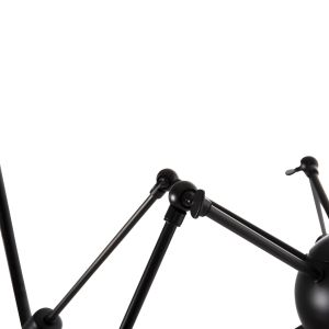 Chandelier with 12 lights Hm4167 black metal D92x120hcm