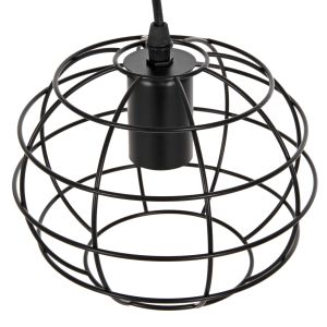 Chandelier with 3 metal spheres D23x122hcm Hm4038