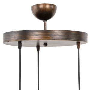 Chandelier with 3 lights Hm7948.05 color beige/bronze D30x70hcm