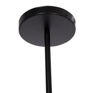 Chandelier with 4 lamps Hm7405.11 black metal 57x5x52cm.