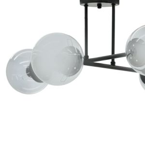 Chandelier with 4 lights Limo E27 black 60x60x30cm
