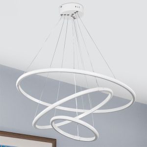 Chandelier with Led lights 60-80w white D60x100cm