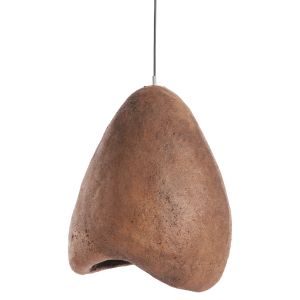 Stoner (s) stone-look chandelier Fb94417 dark beige transparent 35x27x40hcm.