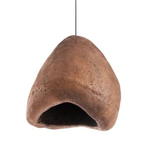 Stoner (s) stone-look chandelier Fb94417 dark beige transparent 35x27x40hcm.