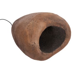 Stoner (s) stone-look chandelier Fb94417 dark beige transparent 35x27x40hcm.