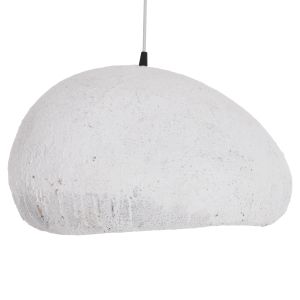 Stone-look chandelier, gray, gray (e) Hm4419.02, white, 73x55x40cm.