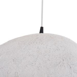Stone-look chandelier, gray, gray (e) Hm4419.02, white, 73x55x40cm.