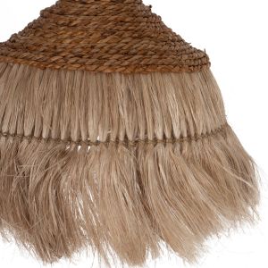 Chandelier with rope and abaca or manila hemp fibers boho style 36x36x40hcm Hm7753