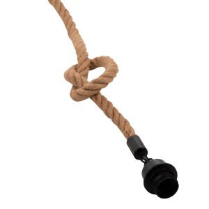 Chandelier with rope, length 1m and thickness 2cm-e27 Hm4043