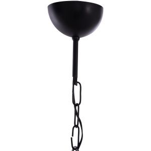 Chandelier with wooden and metal grid, 30x16x50hcm Hm7680,01