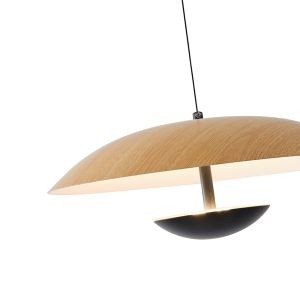 Chandelier with wood Led 7w 338lm 3000k Φ345mm Arte Illumina Penny