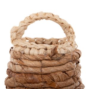 Chandelier with fringes Hm7853 made of dried palm leaves D41x34hcm