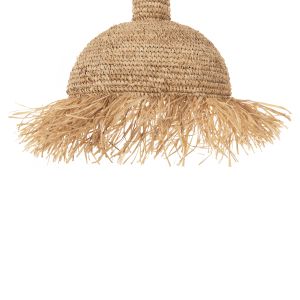Chandelier with fringes Hm7856 made of dried palm leaves D52.5x55.5hcm