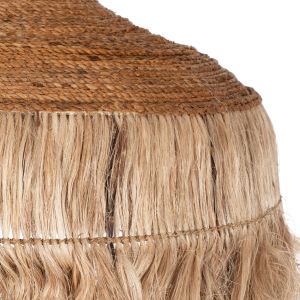 Chandelier with fringe made of abaca fibers in natural color 80x80x70hcmhm7755