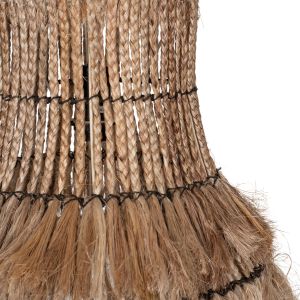 Cylindrical chandelier made of natural abaca boho style 40x40x50hcm Hm7770