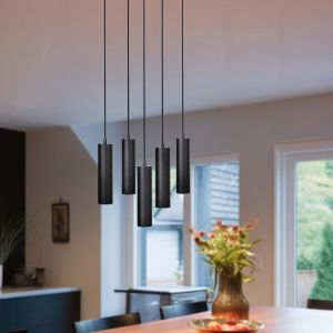 Chandelier black Gu10 40x100cm