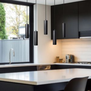 Chandelier black Gu10 65x10x100cm