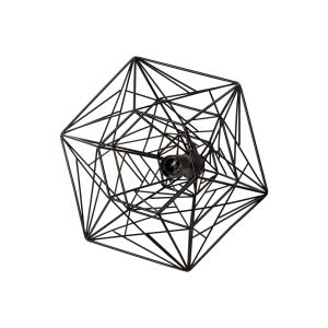 Chandelier black metal mesh 36x30x130hcm Hm4067
