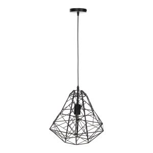 Chandelier black metal mesh 36x30x130hcm Hm4067