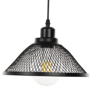 Chandelier black metal mesh D25x115hcm Hm4102
