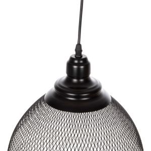 Chandelier black metal mesh bell shape D32x137hcm Hm4100