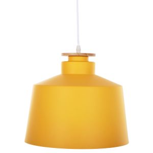 Chandelier, yellow aluminum - white cable, D30x123.5hcm Hm4158.06