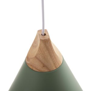 Chandelier, green metal, D21.5x115hcm Hm4152