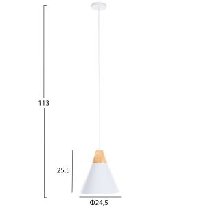 Chandelier, white metal, 24.5x24.5x113hcm Hm4144