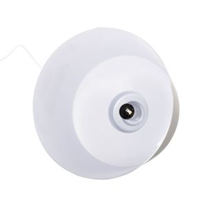 Chandelier, gray aluminum - white cable, D30x123.5hcm Hm4158.03
