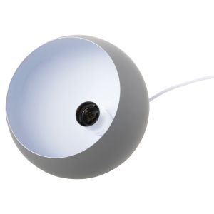 Chandelier, gray spherical - white cable, D20x112hcm Hm4109