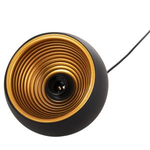 Chandelier, black aluminum spherical, D20x113hcm Hm4154