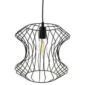 Chandelier, black metal, D30x126hcm Hm4112